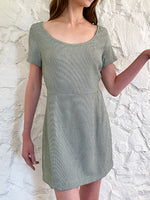 The Babydoll Dress - Green Houndstooth