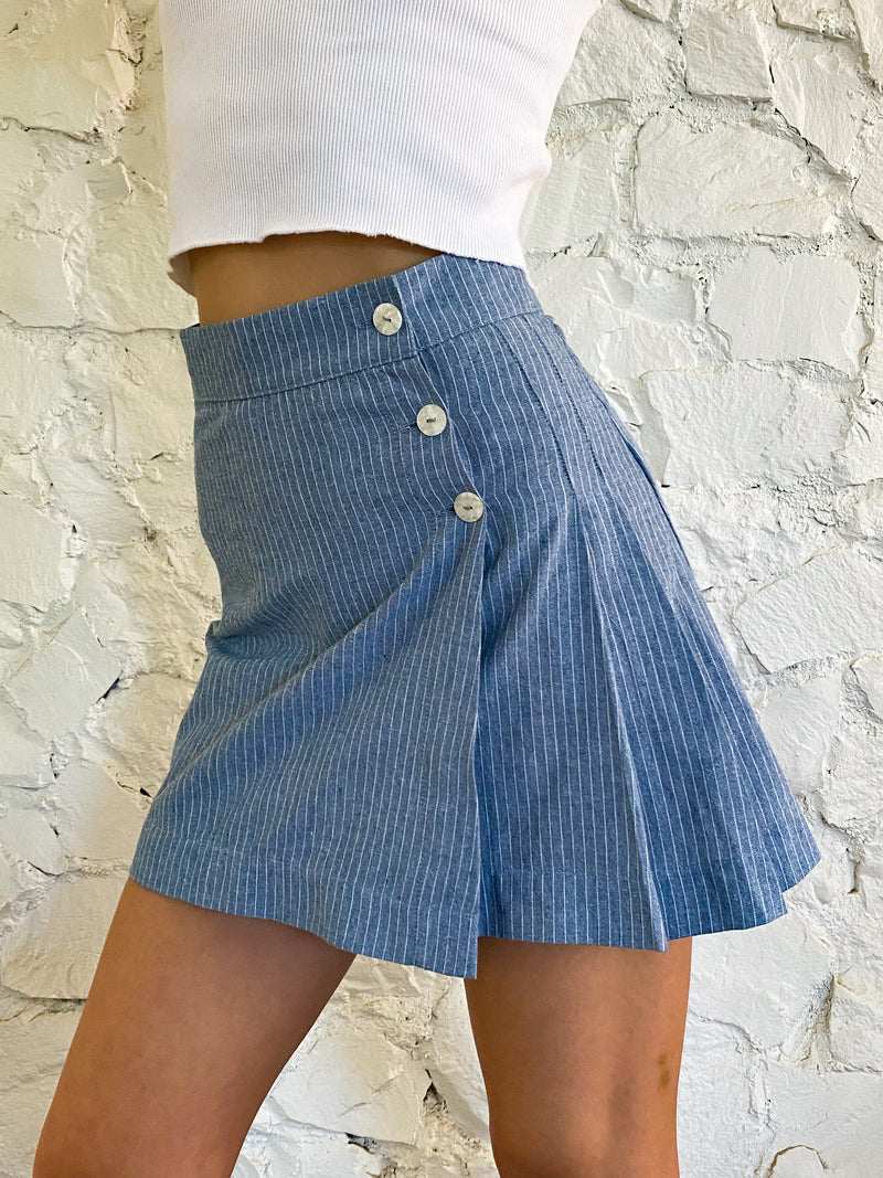 The Skirt - Blue Pinstripe – SCOUT GOODS