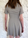 The Flare Dress - Brown Micro Gingham
