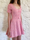 The Flare Dress - Pink Floral