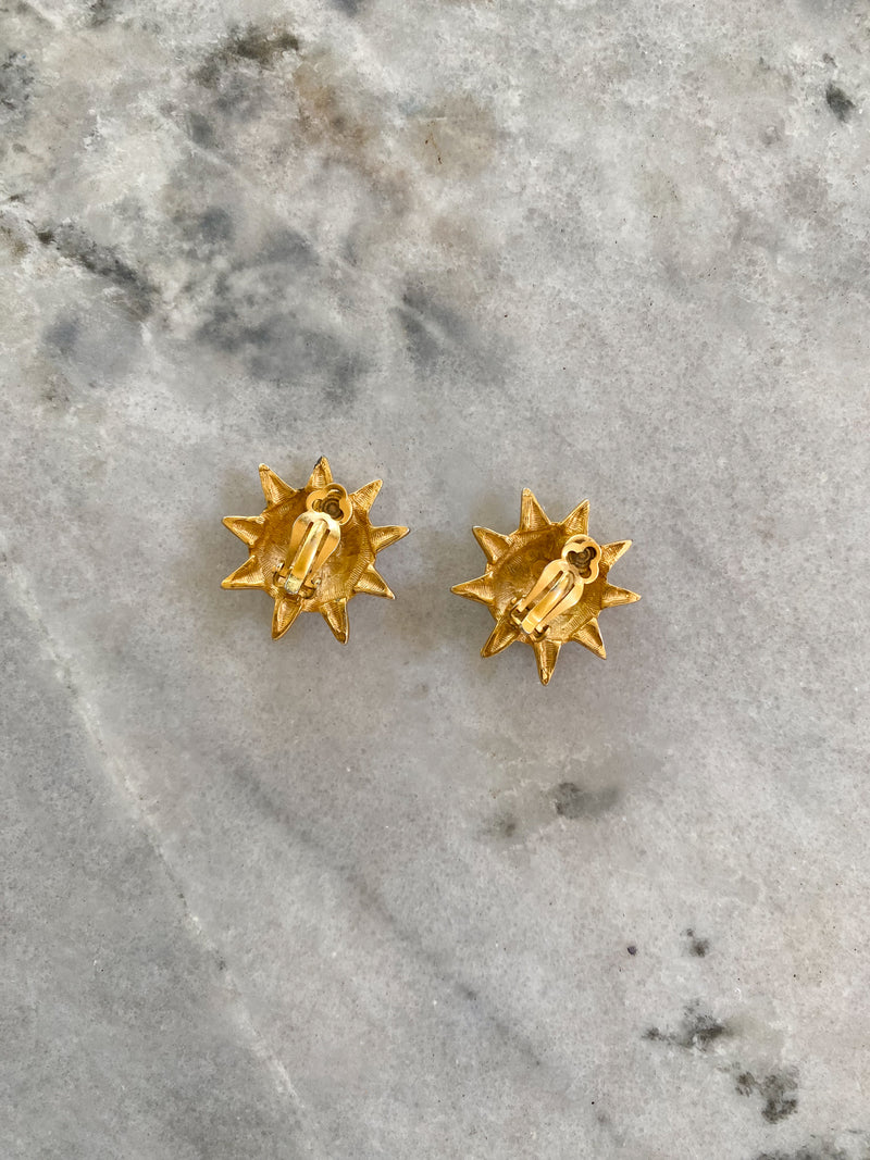 Vintage Anne Klein Sun Earrings