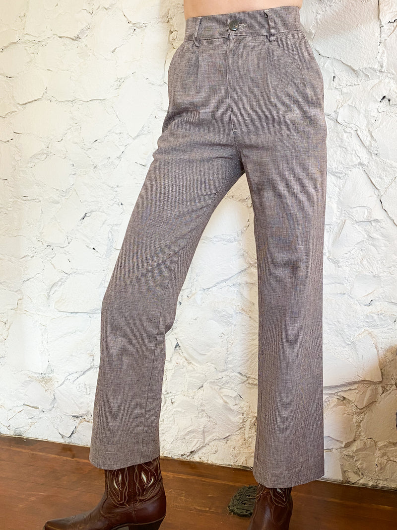 The Pants- Linen Houndstooth – SCOUT GOODS