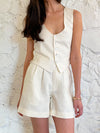 The Shorts - Ivory Linen