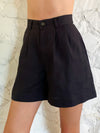 The Shorts - Black Linen