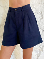 The Shorts - Navy Linen