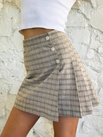 The Skirt - Plaid Linen