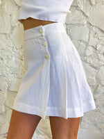 The Skirt - White Cotton