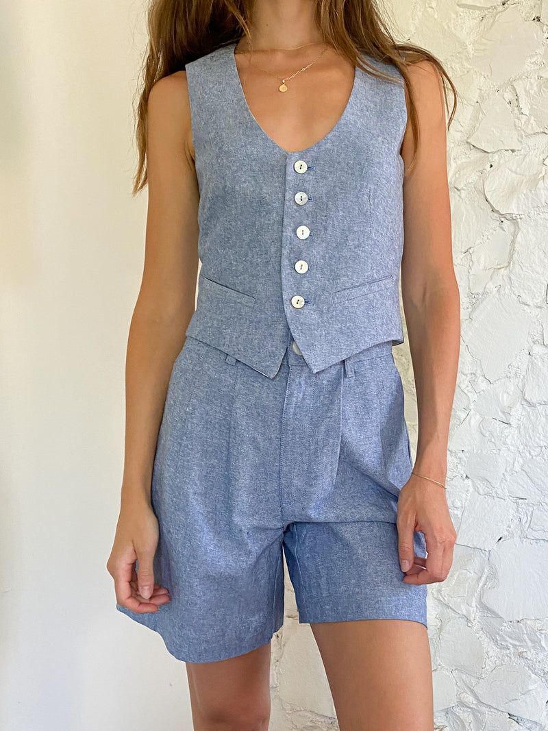 The Vest - Chambray